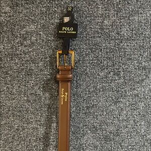 Polo by Ralph Lauren Brown Leather Belt